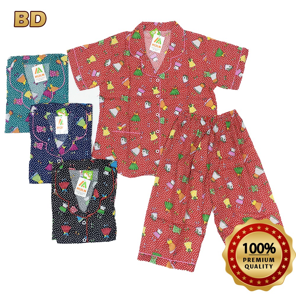  Baju  Tidur Wanita  Dewasa  Motif Lucu Baju  Tidur Merlin 