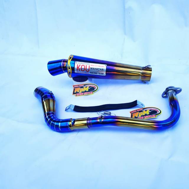 Knalpot KOU Twotone Nmax - Aerox - Nmax 2020 - Genio - Vario - Beat