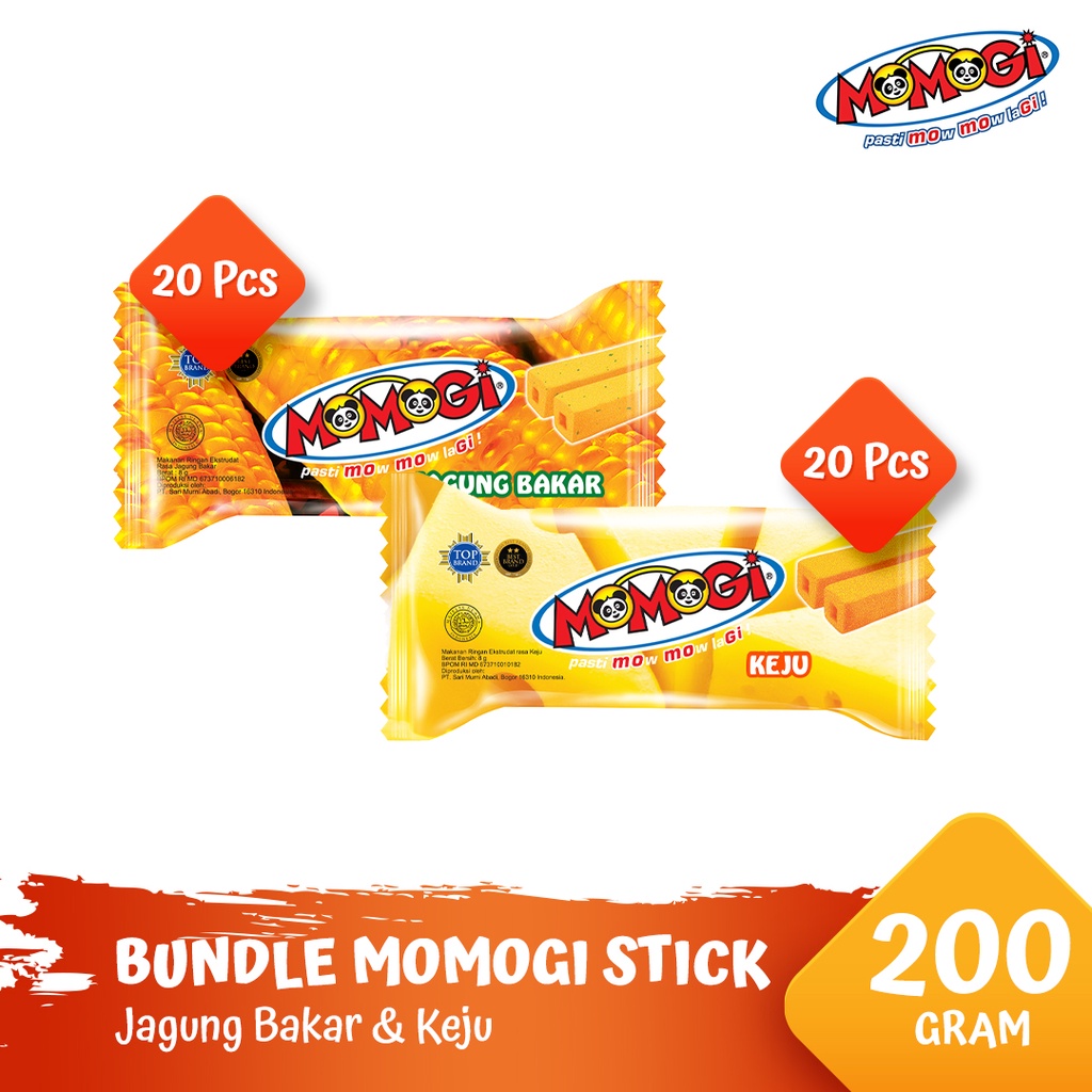 

Momogi Bundle Stick 2 Rasa 5gr - Jagung Bakar & Keju