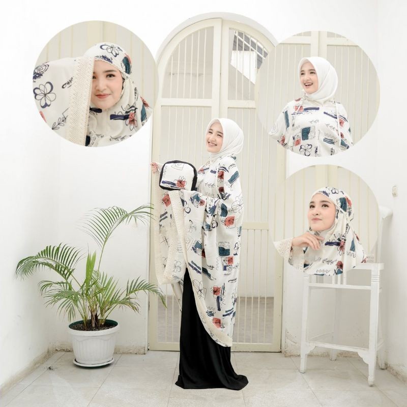 Mukena Jumbo Dewasa 2in1 DAISY Rayon Viscose Premium