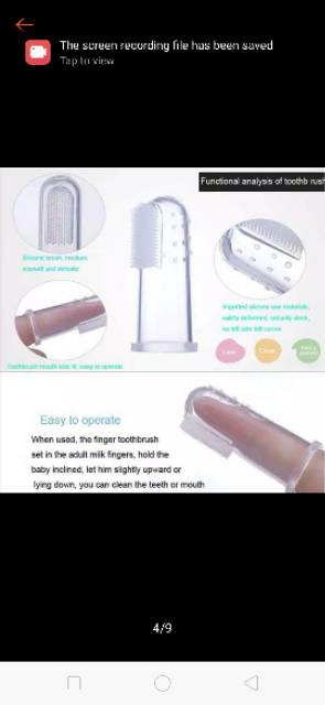 Sikat gigi gusi bayi/ Finger Toothbrush Baby