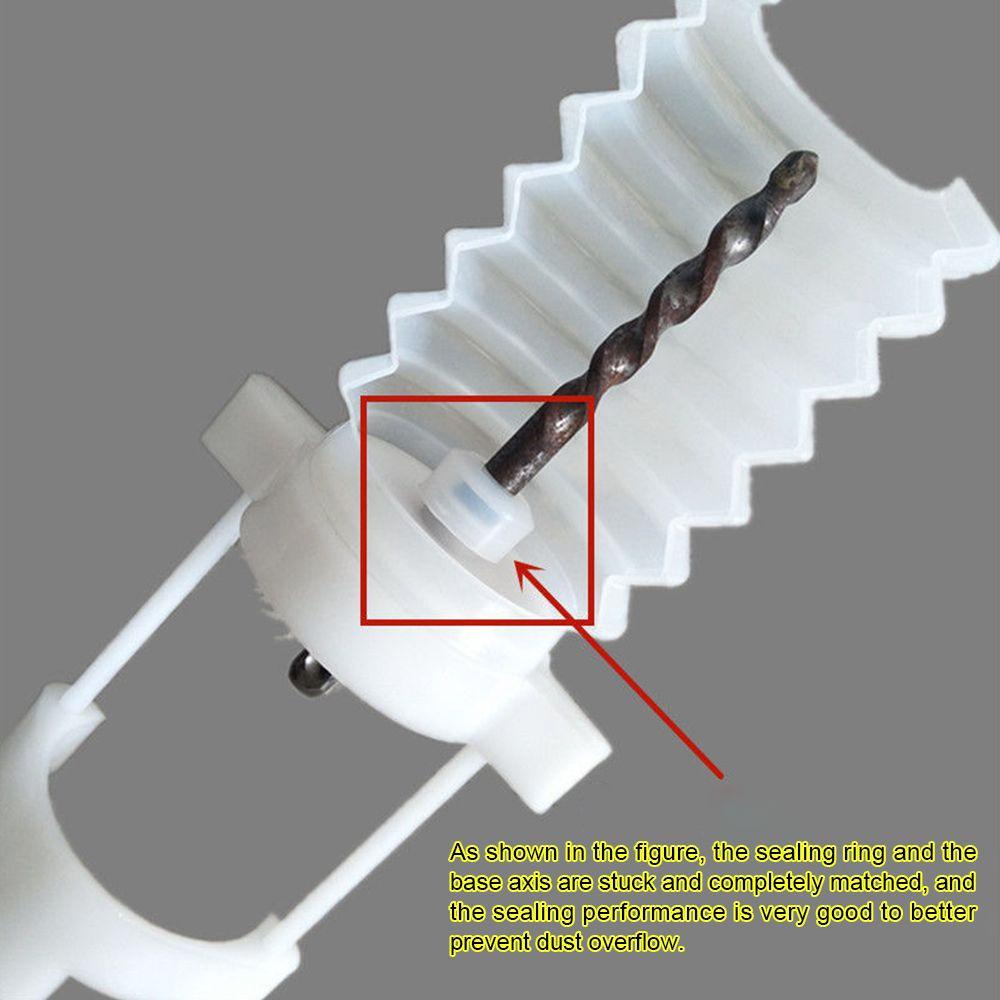 Populer Bor Listrik Kolektor Debu Perlindungan Tahan Lama Langit-Langit Suara Riming Debu Abu Mangkuk Aksesori Woodworking Palu Bor Penutup