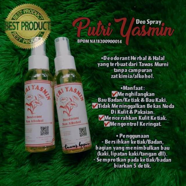 Tawas cair putri yasmin BPOM