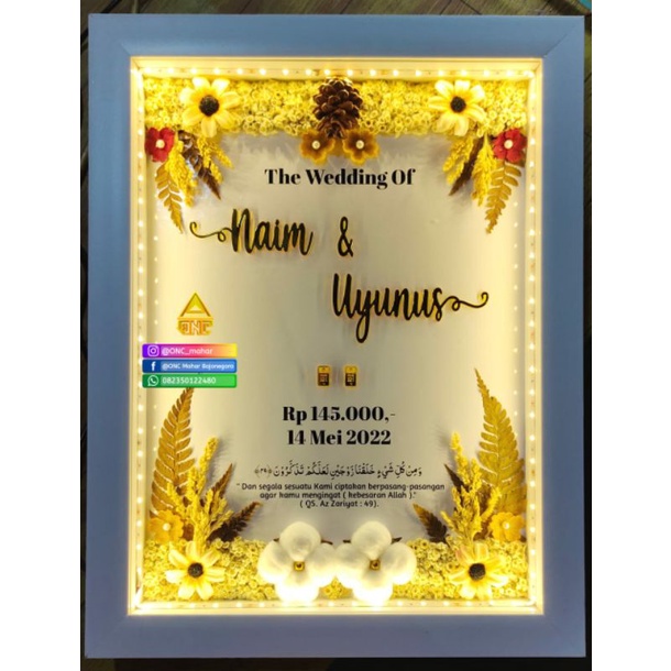 mahar akrilik dan bhnga rustik