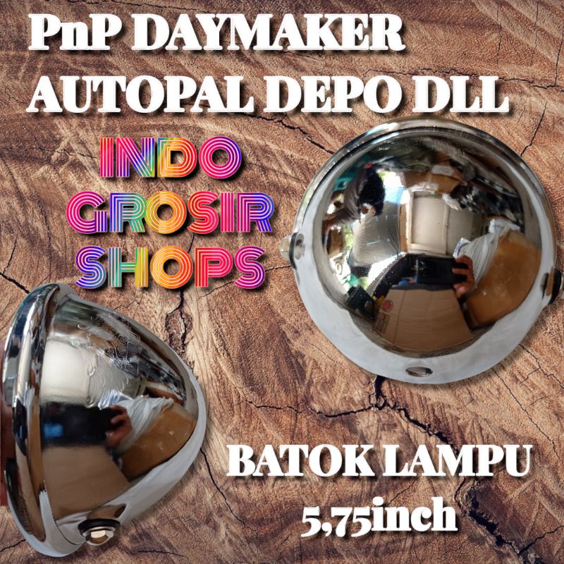 batok lampu pesek jute 5,75in depo autopall dll