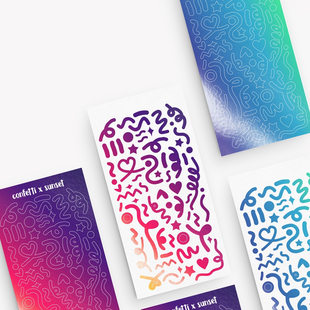 

BCRS - STIKER DECO - POLCOS GRADIENTS CONFETTI