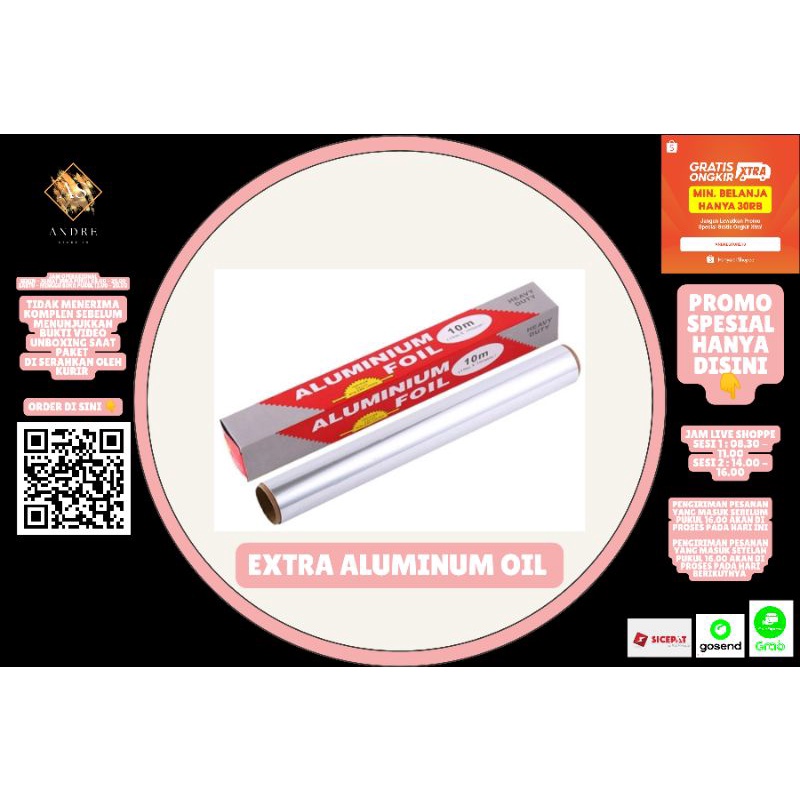 

Extra Tambahan Packing - Extra Aluminum Foil *AndreStore18*