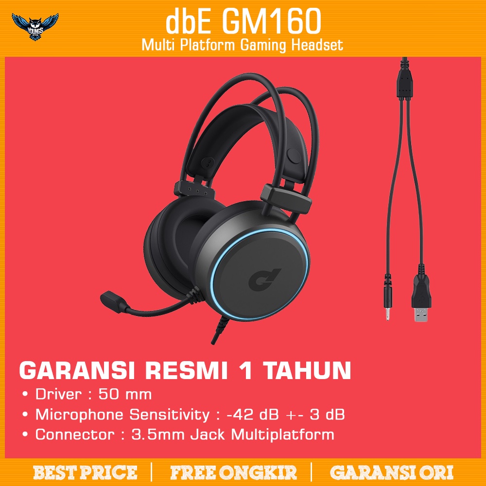 Gaming Headset dbE GM160 - Multiplatform 3.5mm Headphone