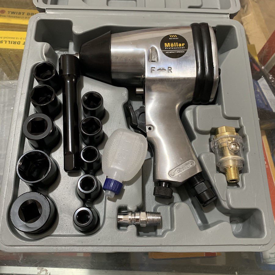 Air Impact Wrench Kit Mollar 1/2 Inch / Mesin Buka Baut Kompresor Mollar 1/2IN