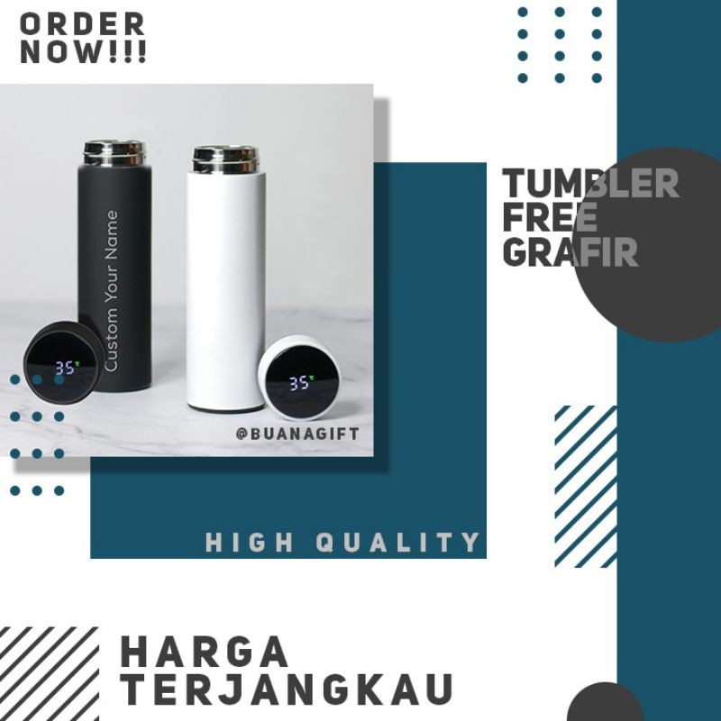 

Tumbler Termos LED Suhu Custom