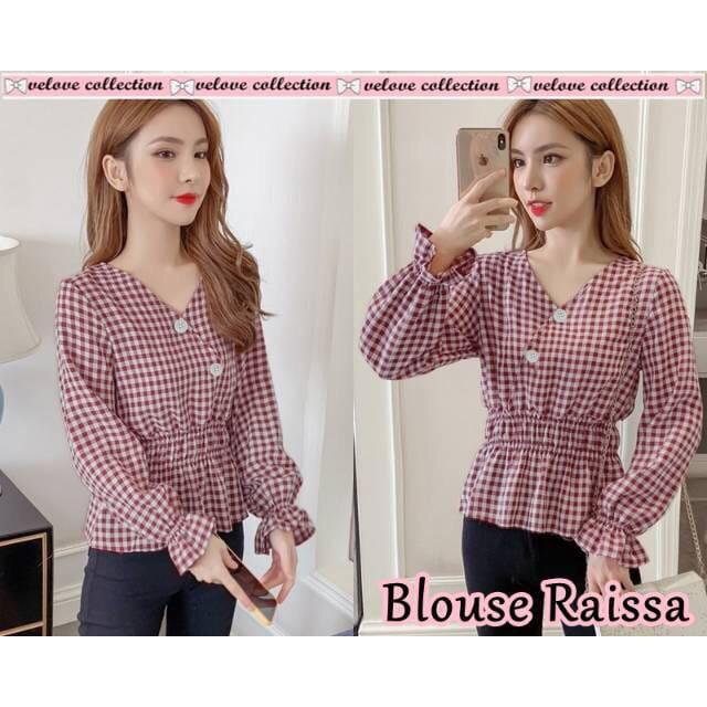 BLOUSE RAISSA / BLOUSE KOTAK RAISSA / ATASAN WANITA