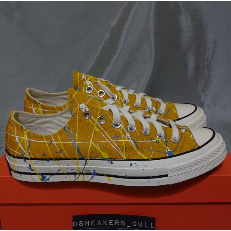 Converse Chuck Taylor All Star 70s Ox Archive Print Splatter Sunflower Egret BNIB RESMI 100%ORIGINAL