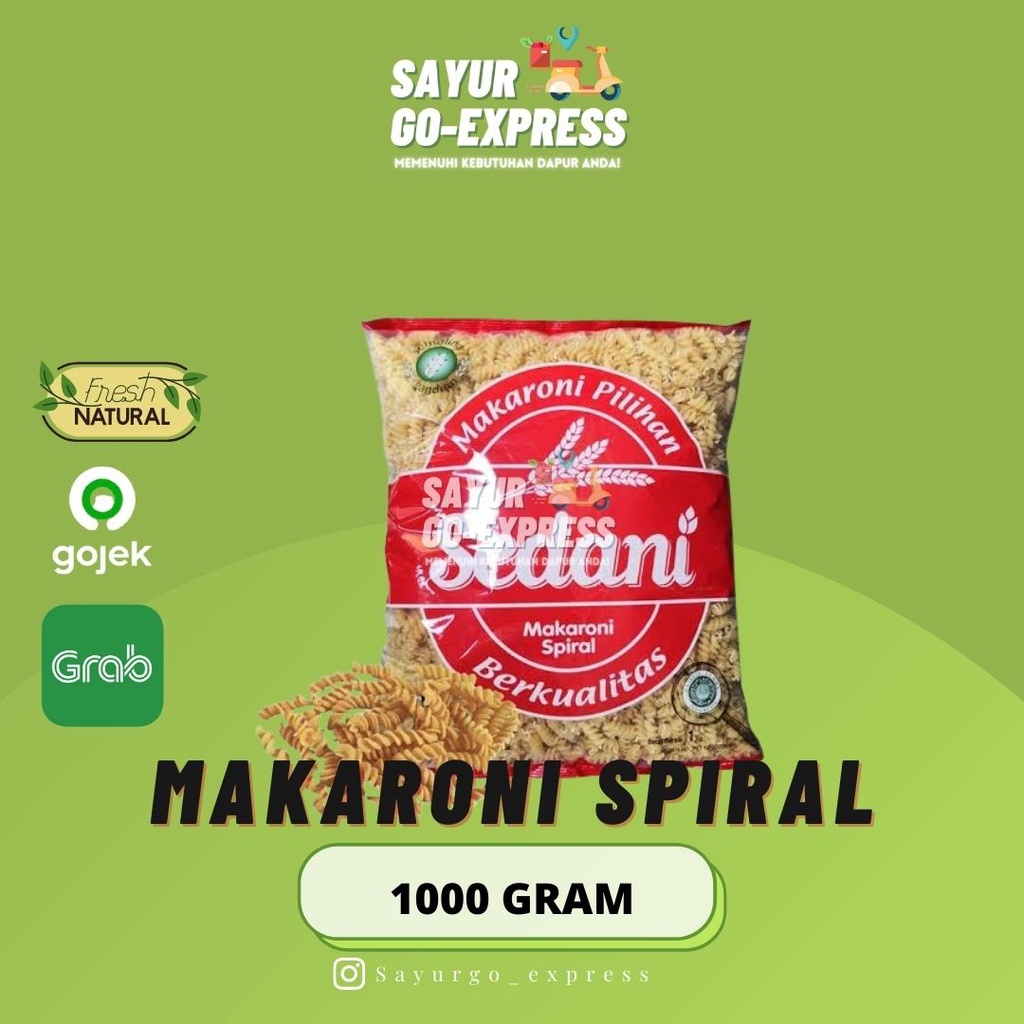 

Makaroni MAcaroni Spiral Sedani 1000gr 1 kg