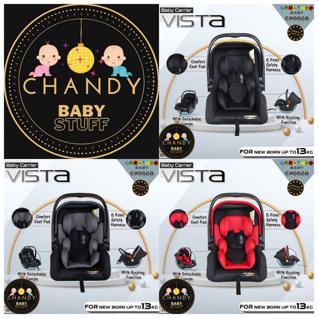 DUDUKAN MOBIL BAYI CAR SEAT PLIKO VISTA CREATIVE BABY CARRIER CR002B