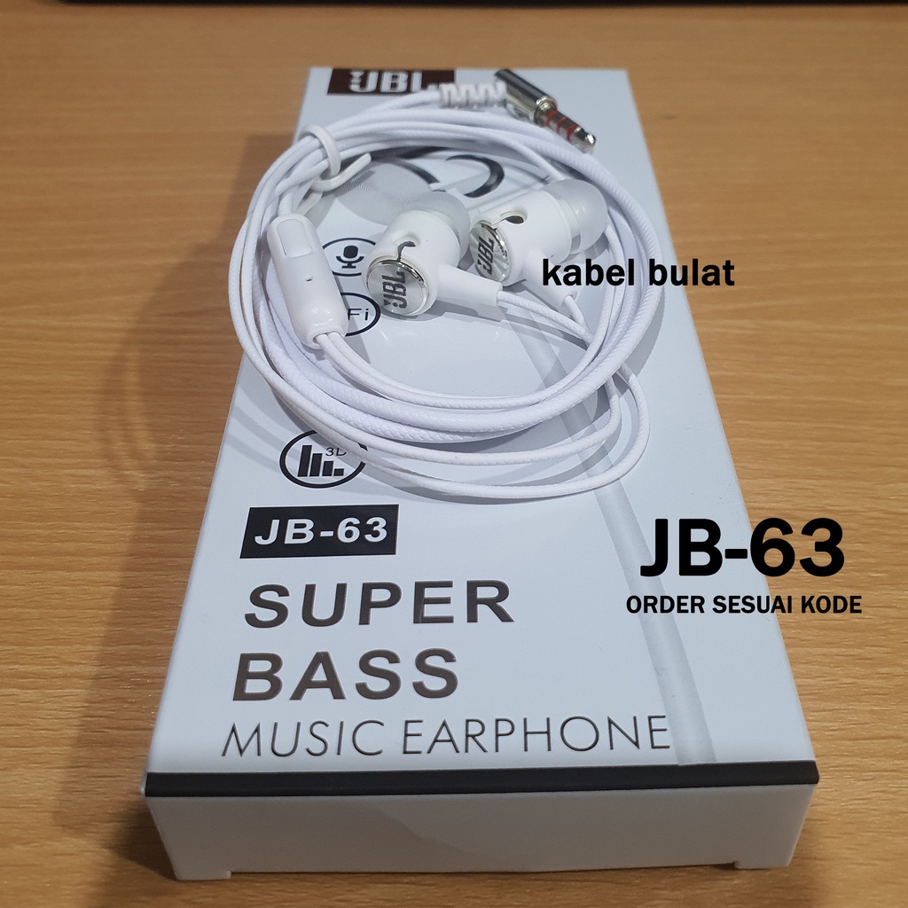 Headset JBL Megabass Hi fi Stereo / Handfree earphone jbl