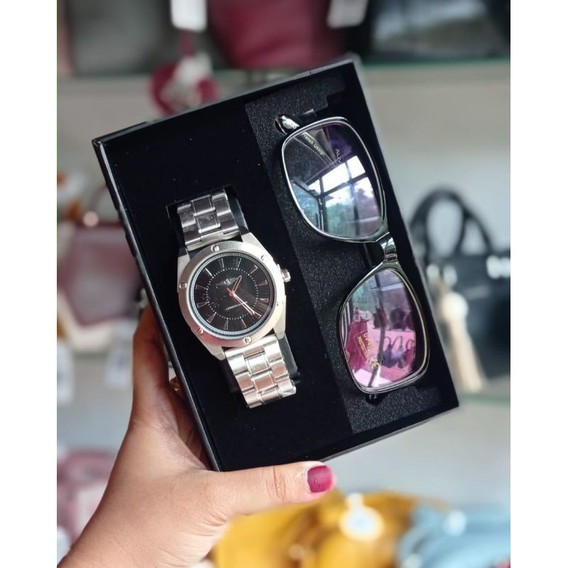 KAANO WATCH BY ALIVE SHOPIE MARTIN PARIS JAM TANGAN ANALOG PRIA FREE KACAMATA