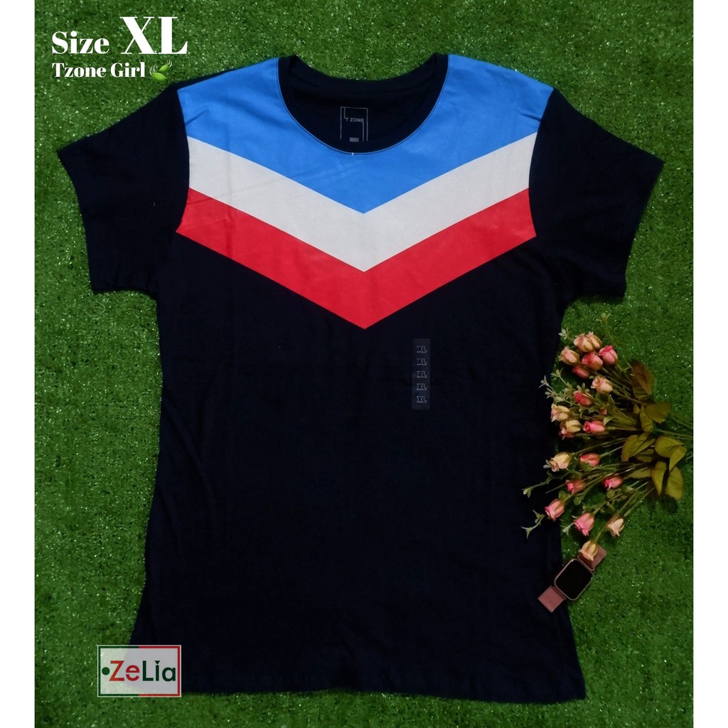 T-SHIRT/KAOS/BAJU WANITA BRAND MATAHARI ORIGINAL TZONE MURAH PENDEK SIZE XL