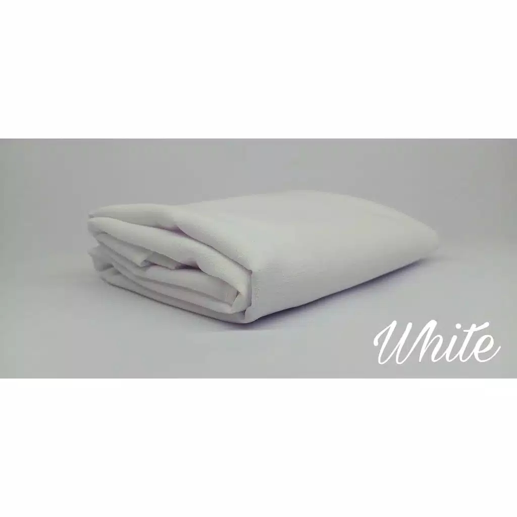 [FaFi] COD hijab bergo Diamond M/Bergo maryam/ nisma sakeena/ diamond hijab tanpa pet/Makassar murah-Putih