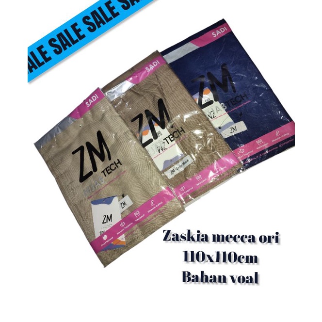 hijab sadi ZASKIA MECCA bahan voal anti leyot ORIGINAL