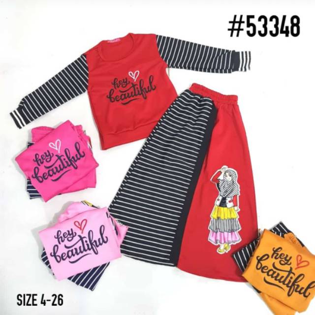 SET ROK SCUBA PREMIUM Size Tanggung, SETROK SCUBA  SETROK Remaja Catherine Kids