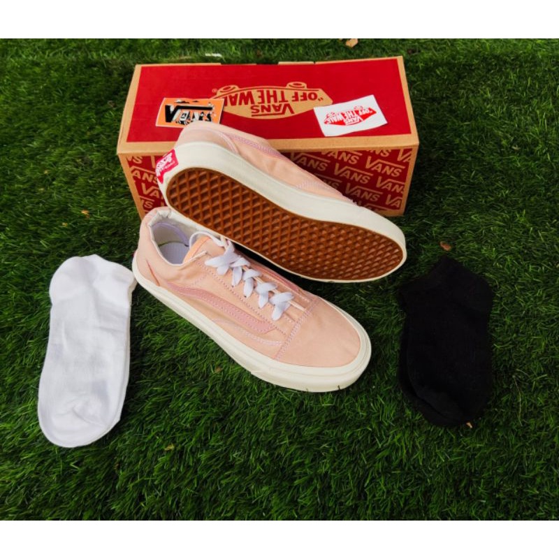 SEPATU VANSS OLDSKUL FULL PEACH OG WAFLE DT BNIB MADE IN CHINA PREMIUM IMPORT SEPATU PRIA SEPATU WANITA SEPATU SNEAKERS