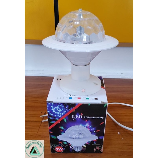 Lampu Disko RO-3 Rotating Full Colour Fitting E 27