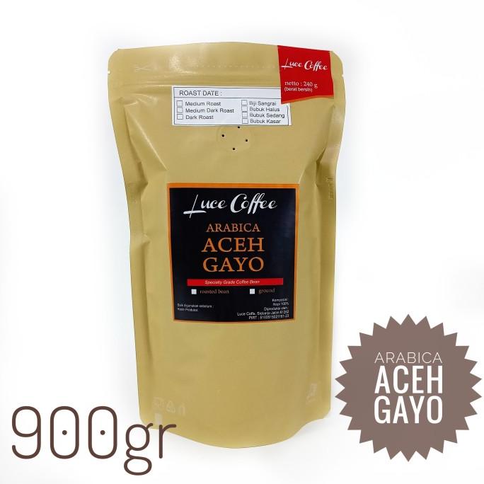 

Kopi Arabica Aceh Gayo 900gr -Roastedbean(biji sangrai)