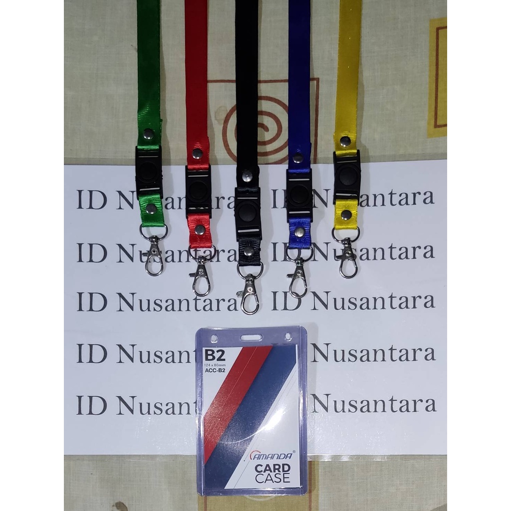 

Paket Tali Kait 1.5cm Stofer + ID Card Case B2