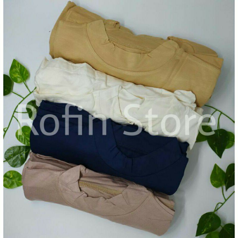 Inner Dress Lengan Panjang / Manset Gamis Lengan Panjang Rayon Premium / Manset Gamis Polos / Manset Gamis Kaos Rayon Premium