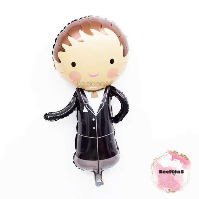 Balon Foil Wedding Groom Jumbo 72 cm / Balon Wedding
