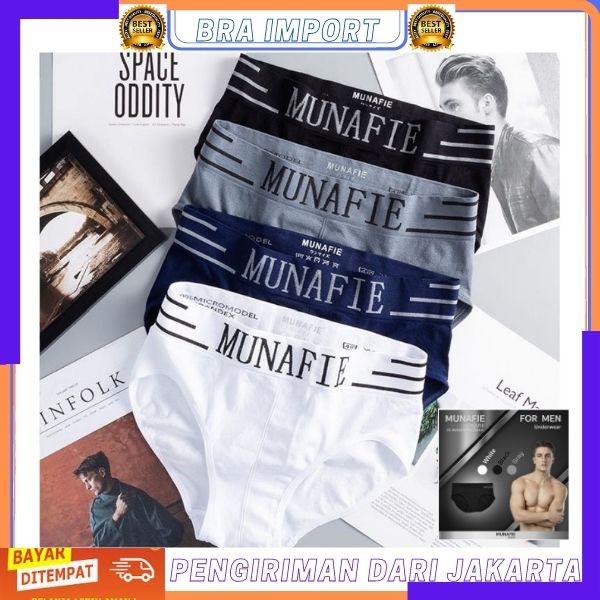 Bra import【CD-02】Celana Dalam Pria Munafie CD Kolor Sempak Man Underwear Terlaris