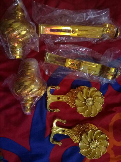 Tutup/endcup & Bracket Kaki Soka Bulat Rollet/ Rel Gorden Rail Hordeng Murah