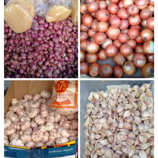 

Bawang merah,putih dan bombay