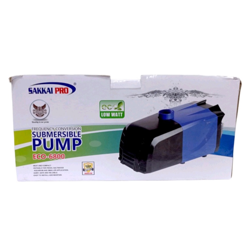 POMPA KOLAM SAKKAI PRO ECO 6800, ECO 5800, & ECO 4800 Pompa Besar Aquarium Hidroponik Low Watt