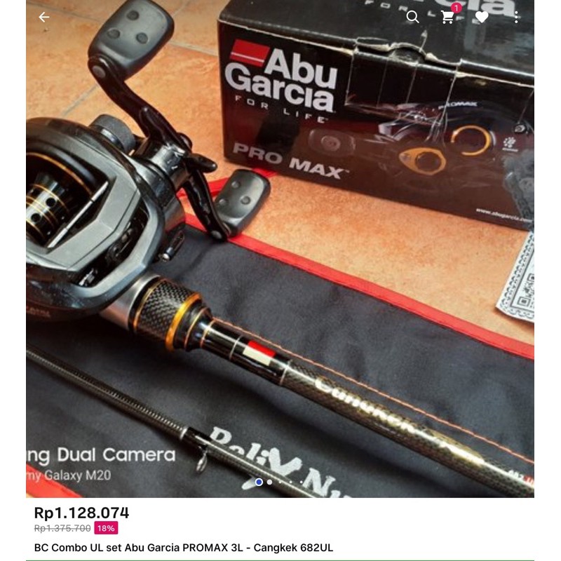 BC Combo UL set Abu Garcia PROMAX 3L - Cangkek 682UL
