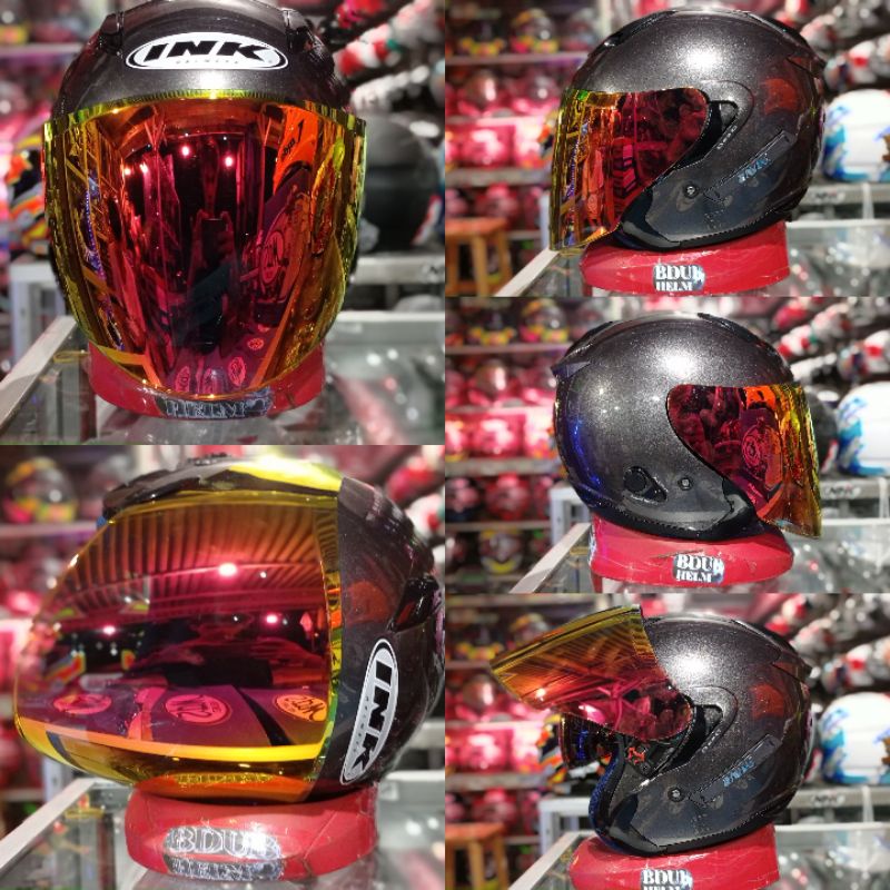 Helm INK METRO 2 Solid polos 2 visor original 100% original SNI-DOT-H-v-red/blue2