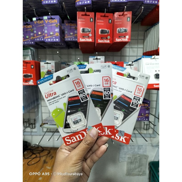 Memori 16Gb Sandisk memory card kartu memori Sandisk 16 GB original