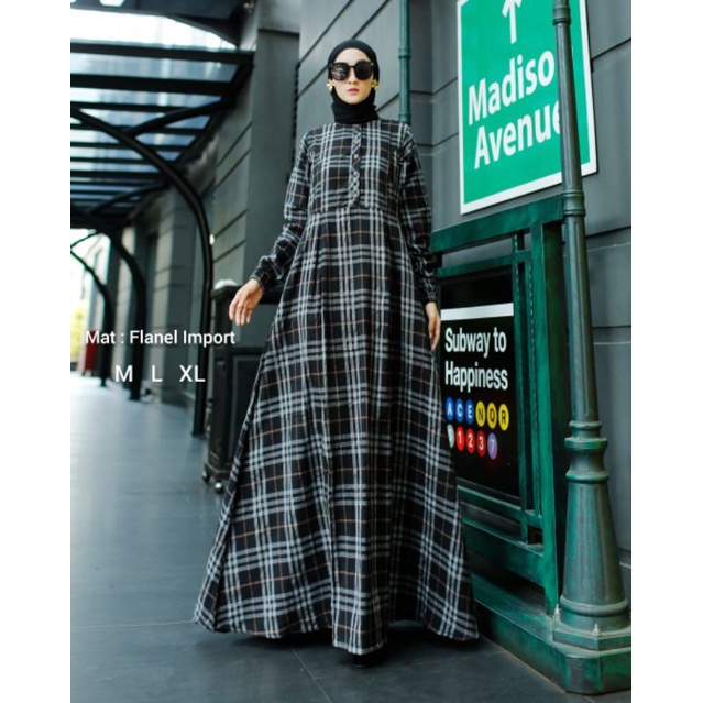 GAMIS FLANEL Gamis syar'i  Premium Import original | fashion muslim | pakaian muslim wanita | gamis 
