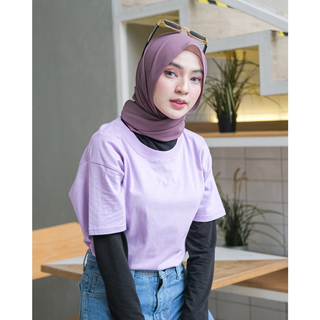 AFI - EC - Kaos Oversize Polos Lilac REAL KATUN