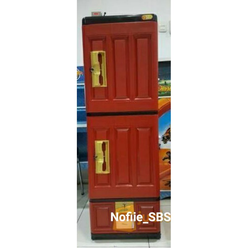 Lemari PLastik Laci Napolly NTA OT 552 AK3 + Kunci