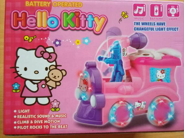 Mainan anak hello kitty train for bayi /balita