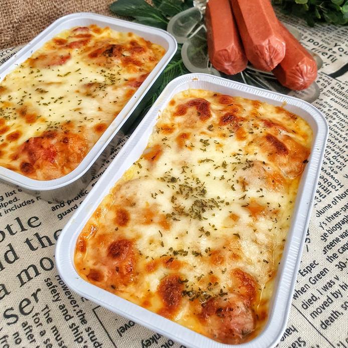 

Baked Fettuccine Sausage Bolognese Low Carb