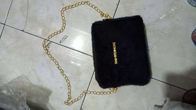 AS Tas import tas selempang wanita lucu bulu michele TasDoctor DD42B MinMin Slingbag Korea  BISA COD