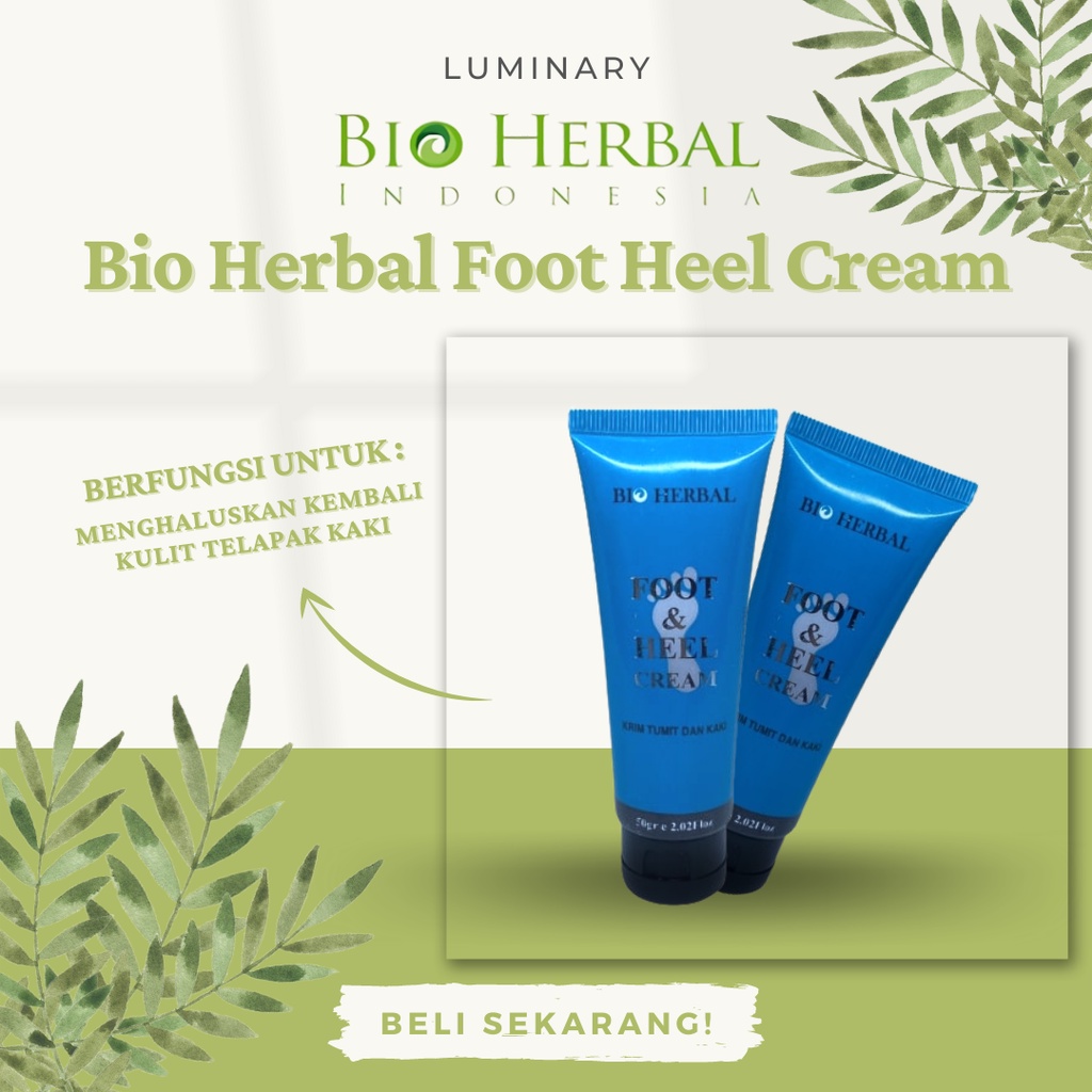 Bio Herbal Foot &amp; Heel Cream Bpom Krim Penghalus Tumit Kaki Pecah Dan Kering Perawatan Kulit Kaki Kapalan Origanal BPOM