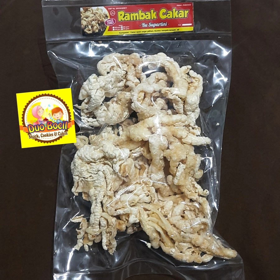 

Keripik Ceker Cakar Ayam Asli Klaten 100 Gram - Duo Bocil Snack