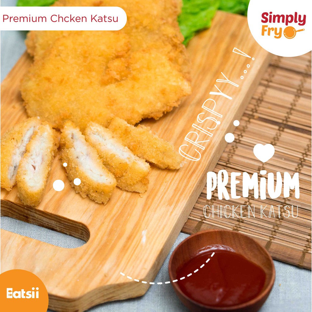 

Homemade PREMIUM Chicen Katsu by Simply Fry 4 pcs 500 gram / Frozen Food