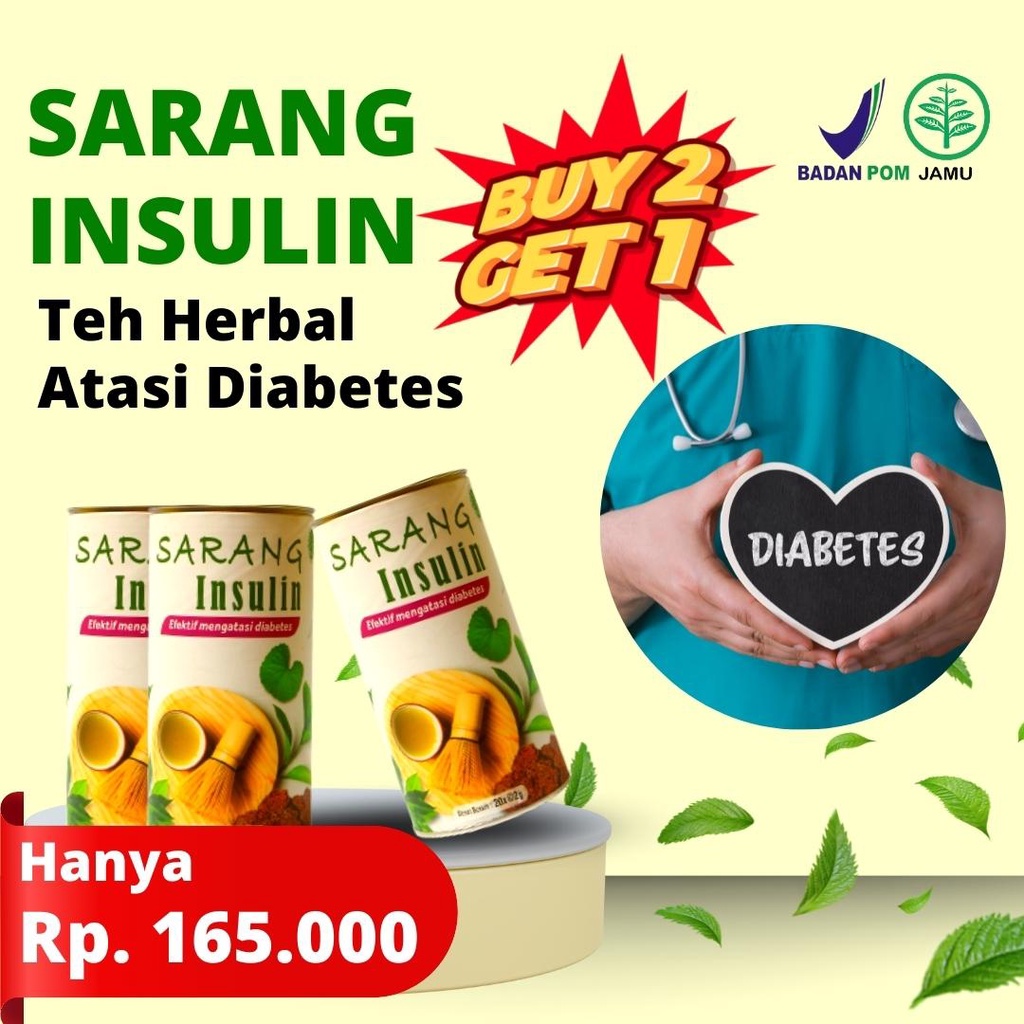 

BELI 2 GRATIS 1!! Teh Daun Insulin Obat Diabetes dan Anti-Kanker