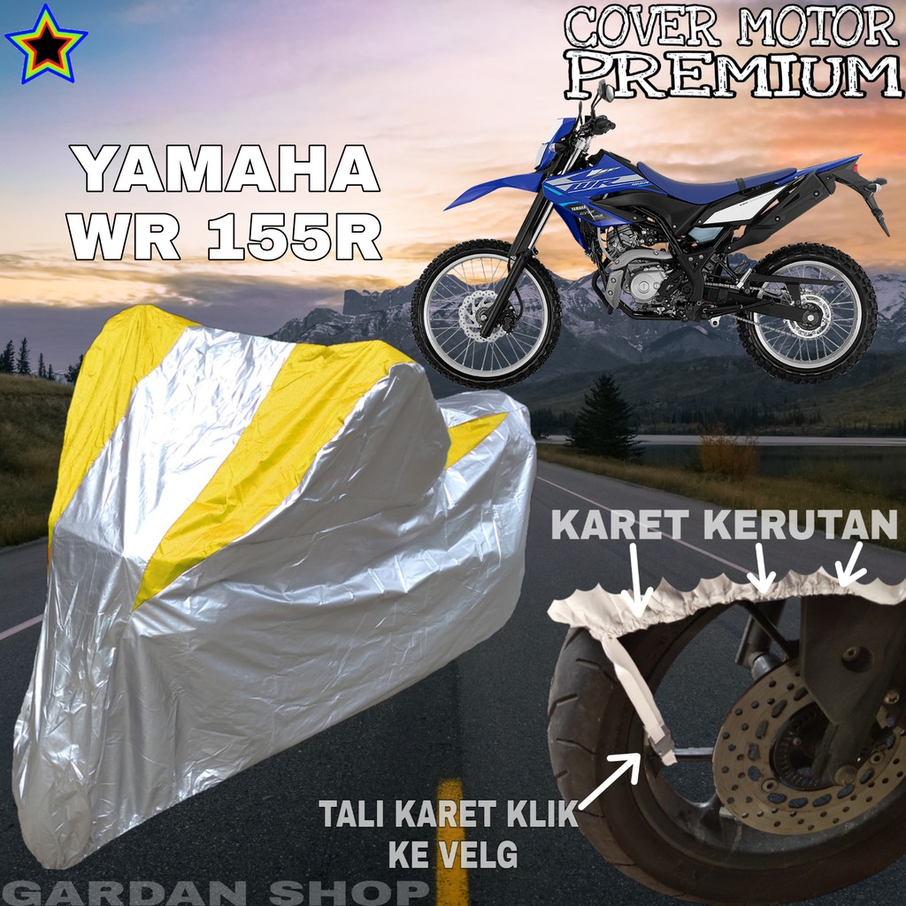 Sarung Motor YAMAHA WR 155R Silver KUNING Body Cover Yamaha PREMIUM