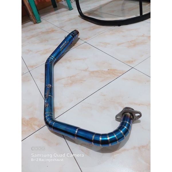 HEADER LEHERAN PIPA KNALPOT RACING SATRIA FU KARBU SATRIA FU INJEK/FI SONIX UB/NGACENG WARNA SUPER B