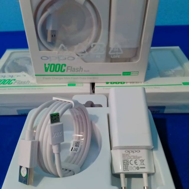 Charger Oppo VOOC Fast Charging 4A Original 100% - Charger Oppo F9 F3 plus F5 plus F1 plus .